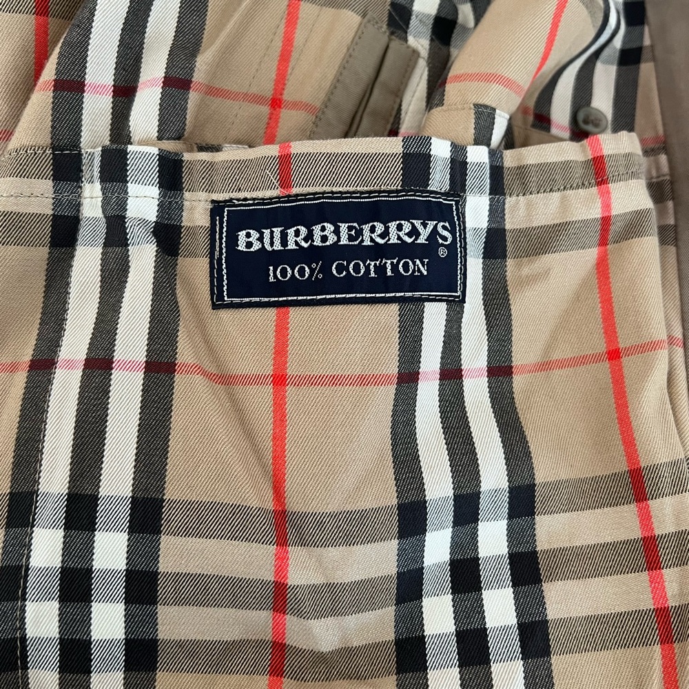 Vintage Burberry Beige Check Lined Trench - Picture 4 of 12